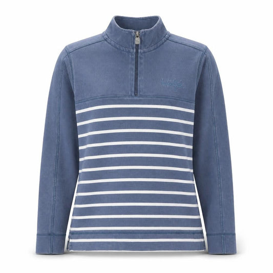 Womens UK Size 10 Weird Fish Blue Pullover Sweatshirt