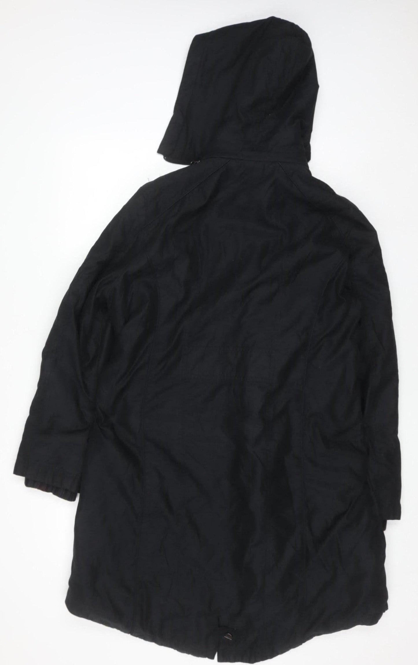 Womens UK Size L Marks and Spencer Black Parka Coat