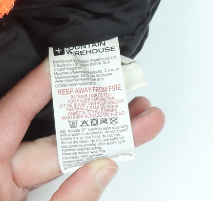 Mountain Warehouse Boys Orange 5-6 Years Ski Jacket Hooded Waterproof Winter Coat