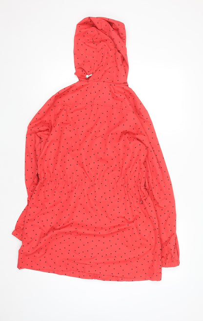 Womens UK Size 10 Papaya Weekend Red Anorak Coat