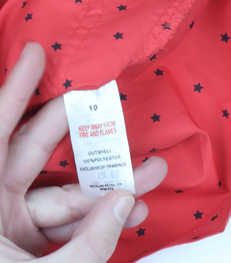 Womens UK Size 10 Papaya Weekend Red Anorak Coat