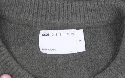 ASOS DESIGN Women’s Green Crew Neck Knit Jumper Size S