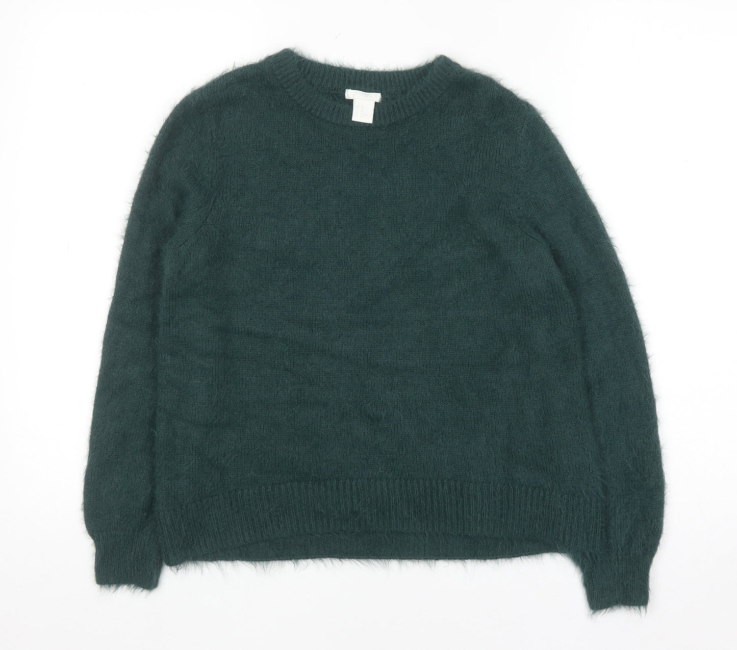 Womens UK Size XS H&M Green Pullover Jumper
