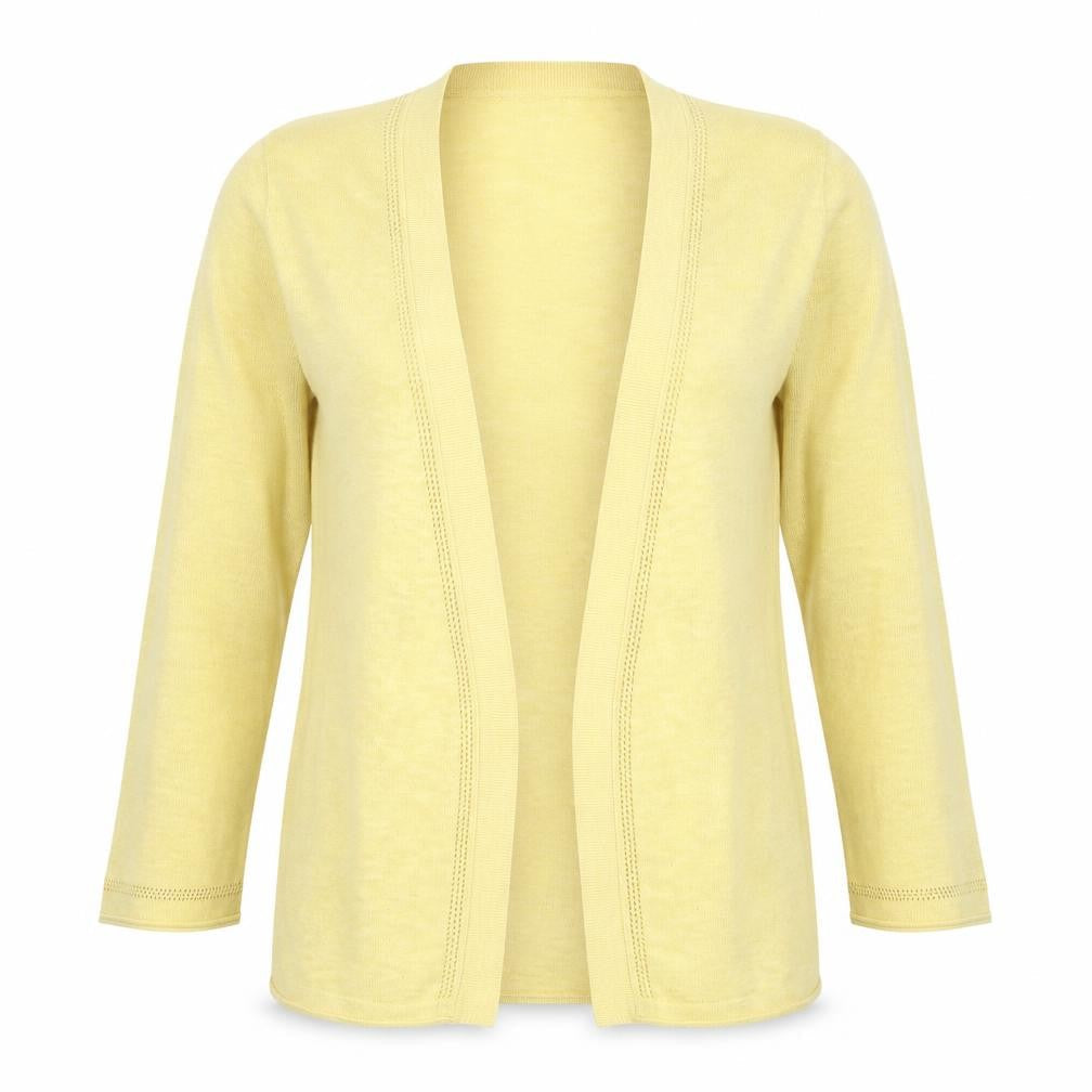 Womens UK Size 8 White Stuff Yellow Cardigan Jumper