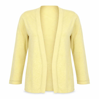 Womens UK Size 8 White Stuff Yellow Cardigan Jumper