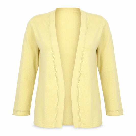Womens UK Size 8 White Stuff Yellow Cardigan Jumper