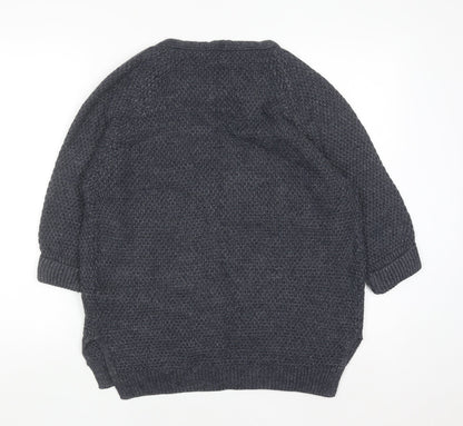 FatFace Women's Blue Knit Open Front Cardigan Size 12