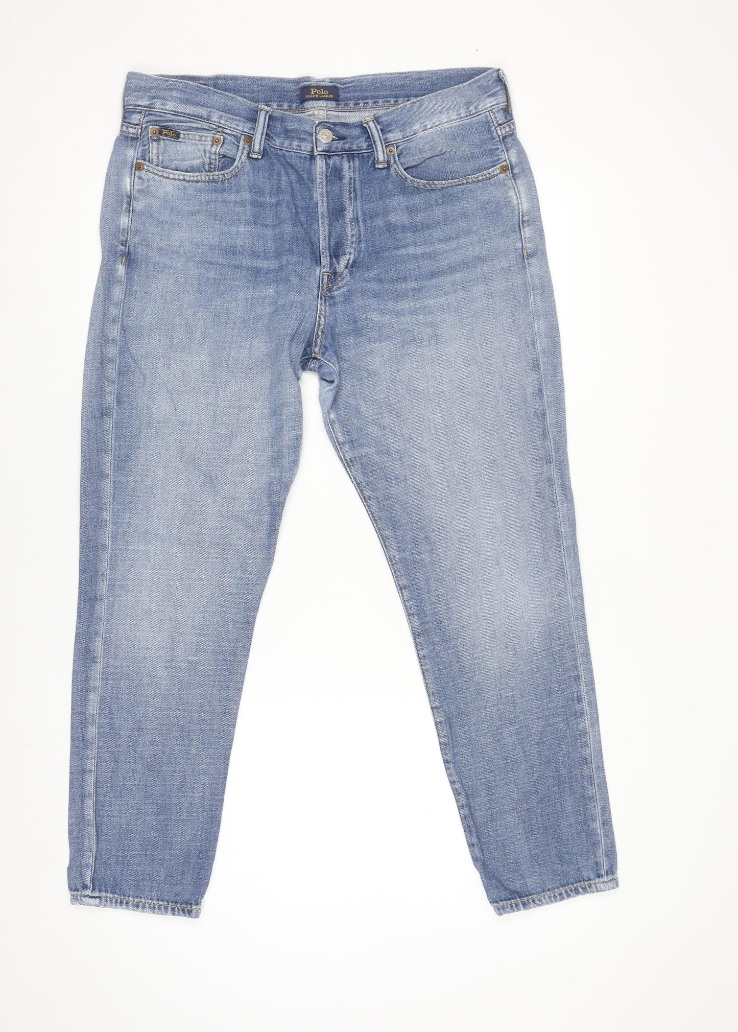 Womens UK Size 29R Polo Regular Fit Jeans Blue Trousers