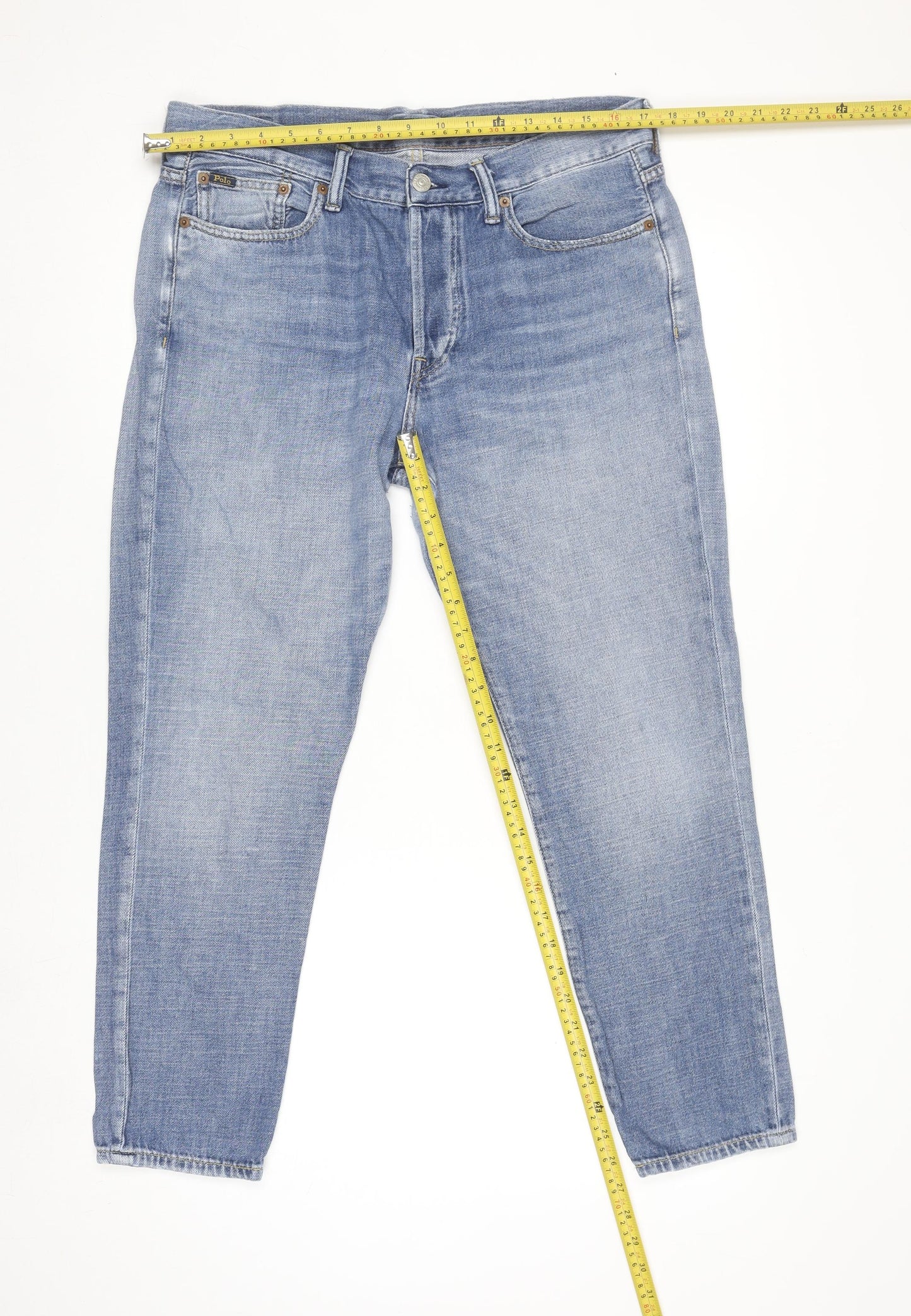 Womens UK Size 29R Polo Regular Fit Jeans Blue Trousers