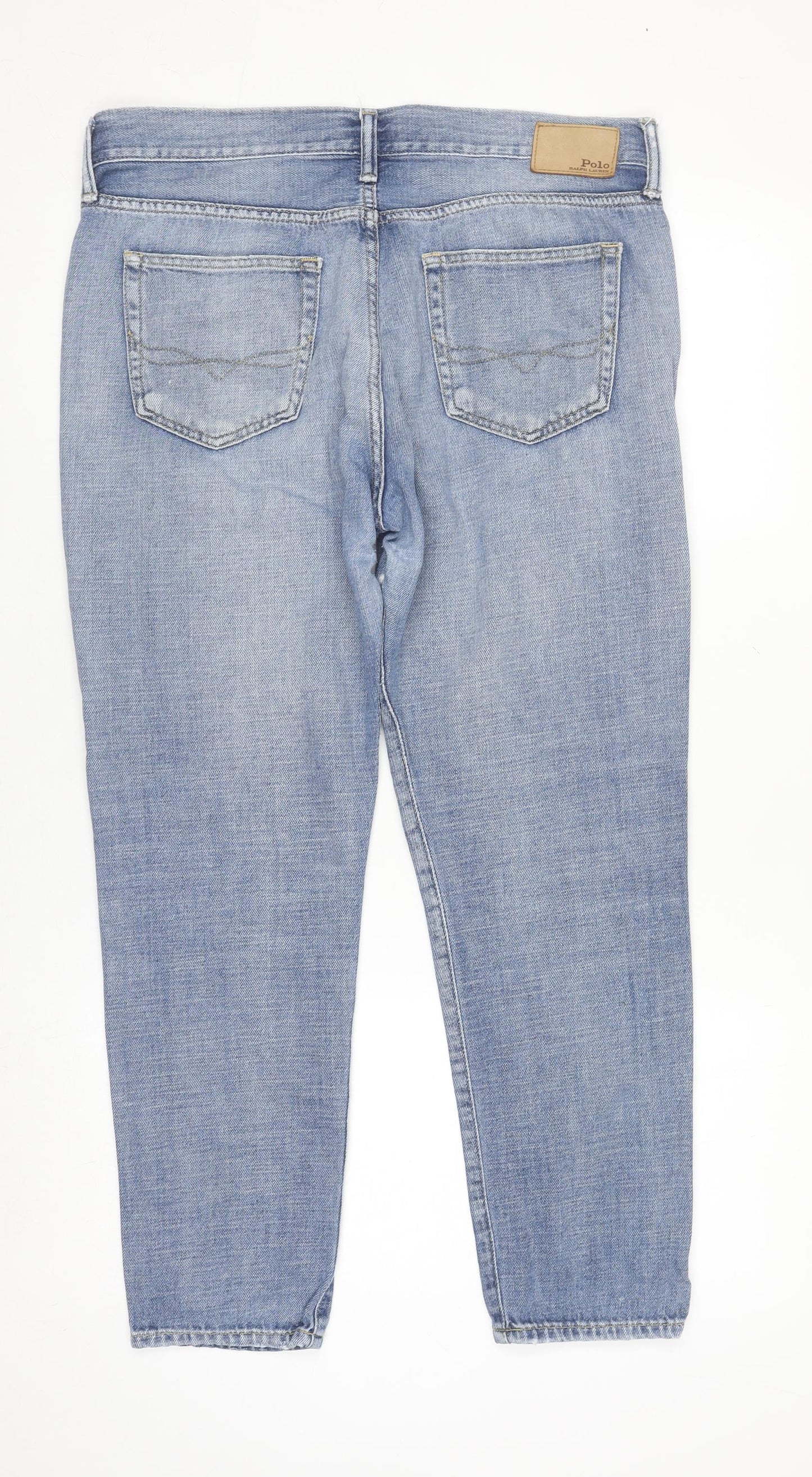 Womens UK Size 29R Polo Regular Fit Jeans Blue Trousers