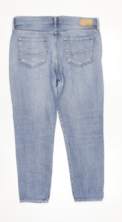 Womens UK Size 29R Polo Regular Fit Jeans Blue Trousers
