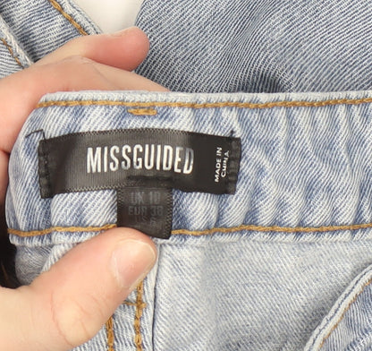 Womens UK Size 10 Missguided Relaxed Fit Jeans Blue Trousers