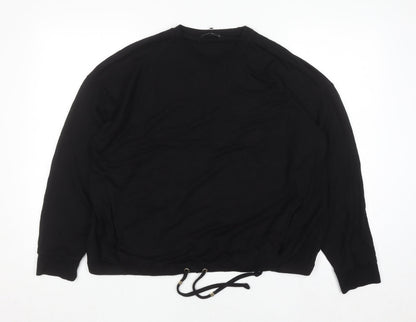 Womens UK Size 20 F&F Black Basic T-Shirt