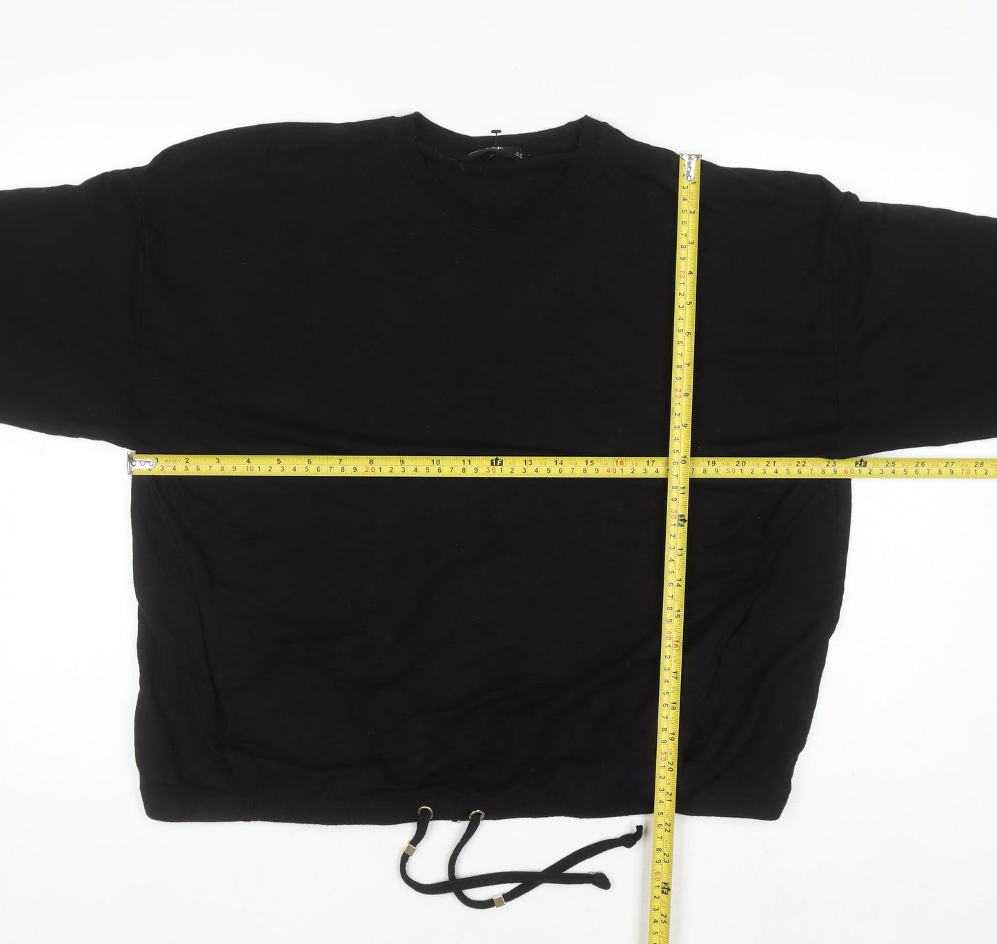 Womens UK Size 20 F&F Black Basic T-Shirt