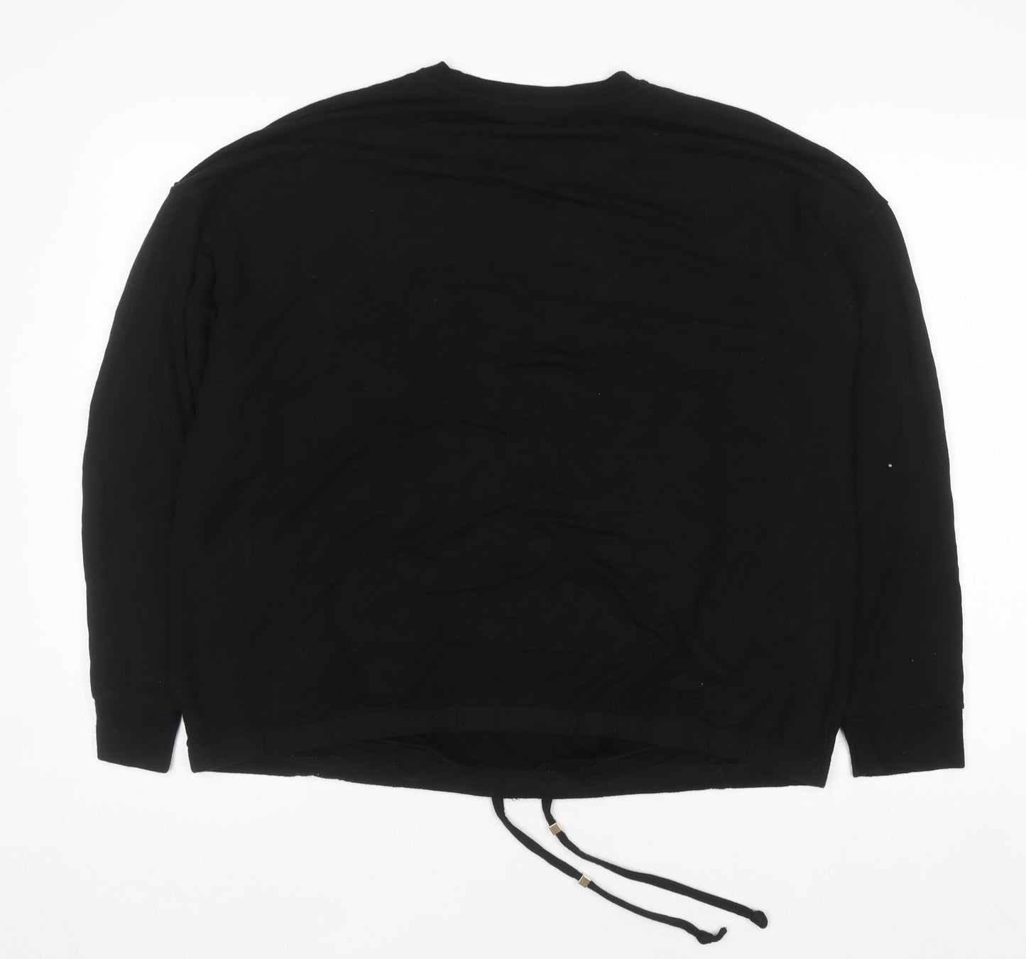 Womens UK Size 20 F&F Black Basic T-Shirt