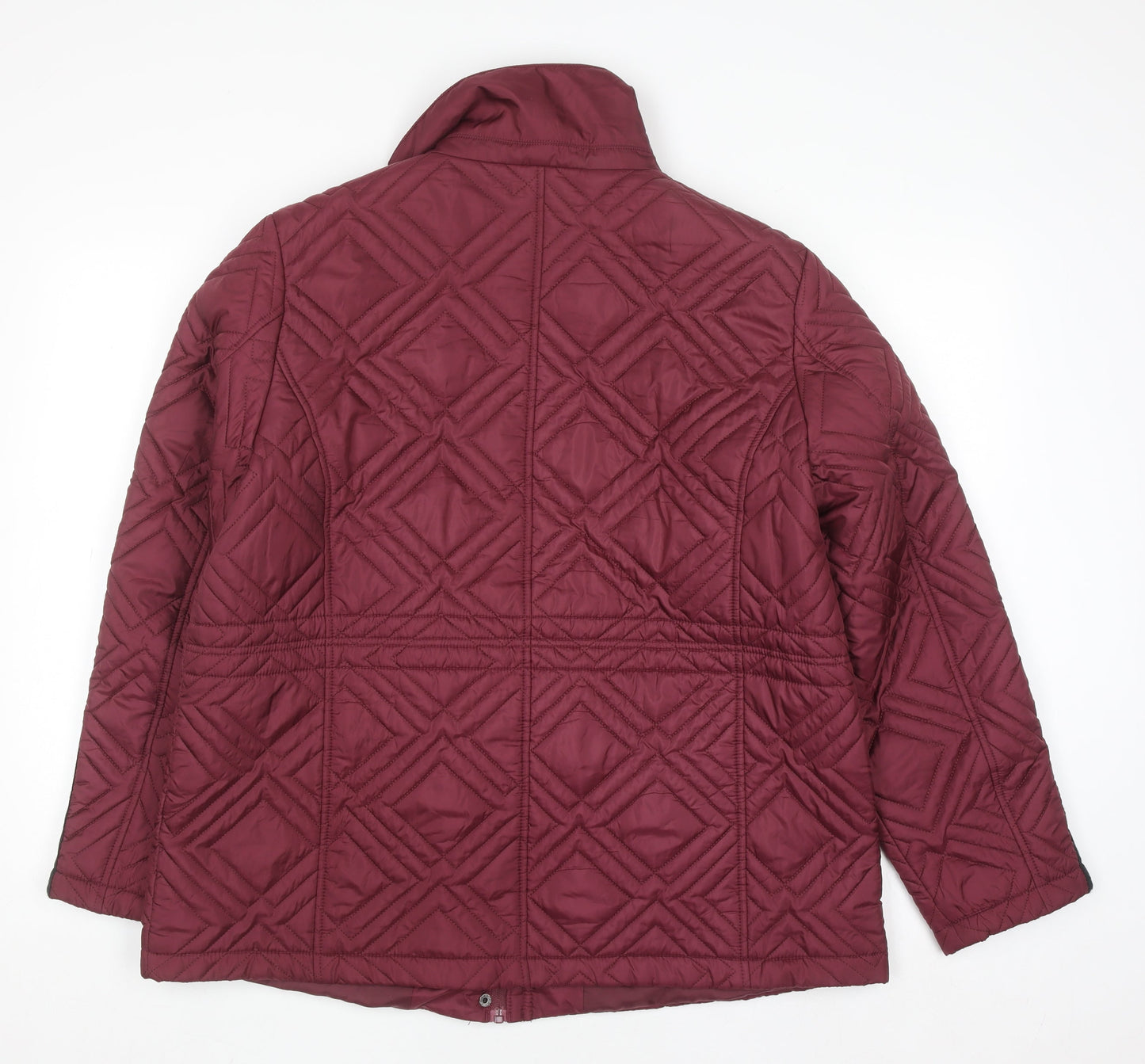 Womens UK Size L Anna Rose Red Quilted Coat