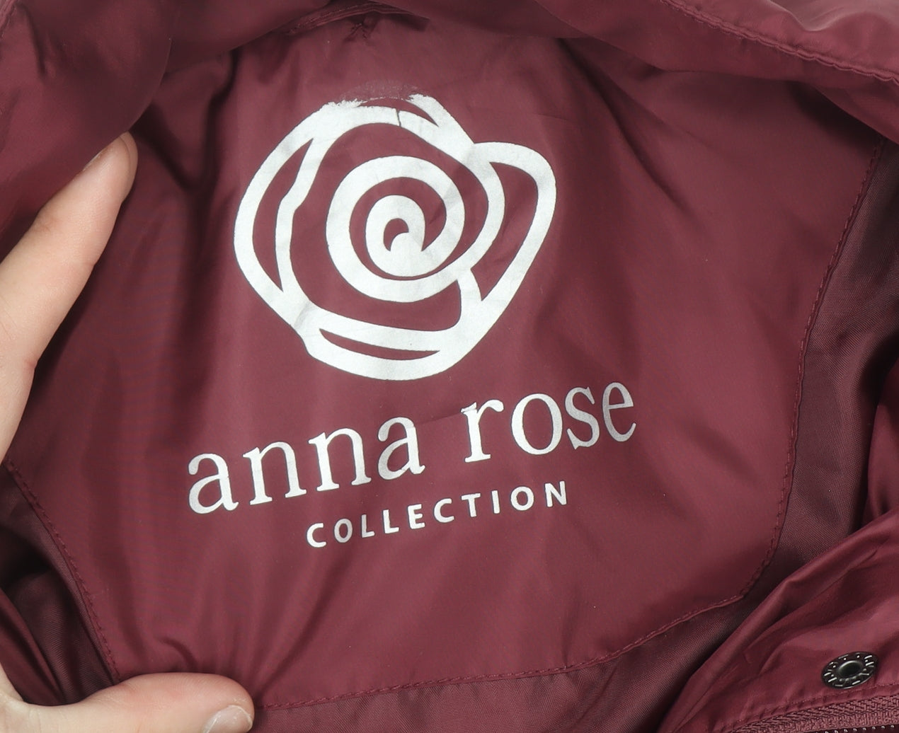 Womens UK Size L Anna Rose Red Quilted Coat