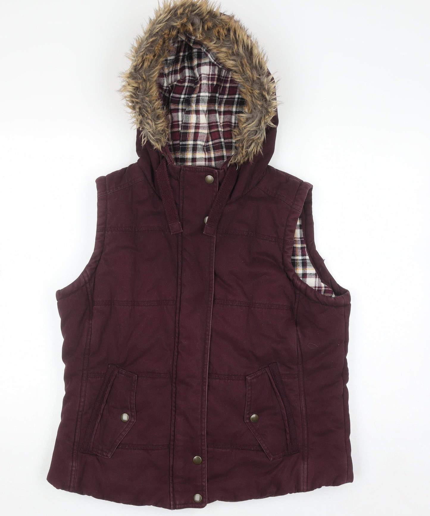 Womens UK Size 14 Marks and Spencer Brown Puffer Jacket