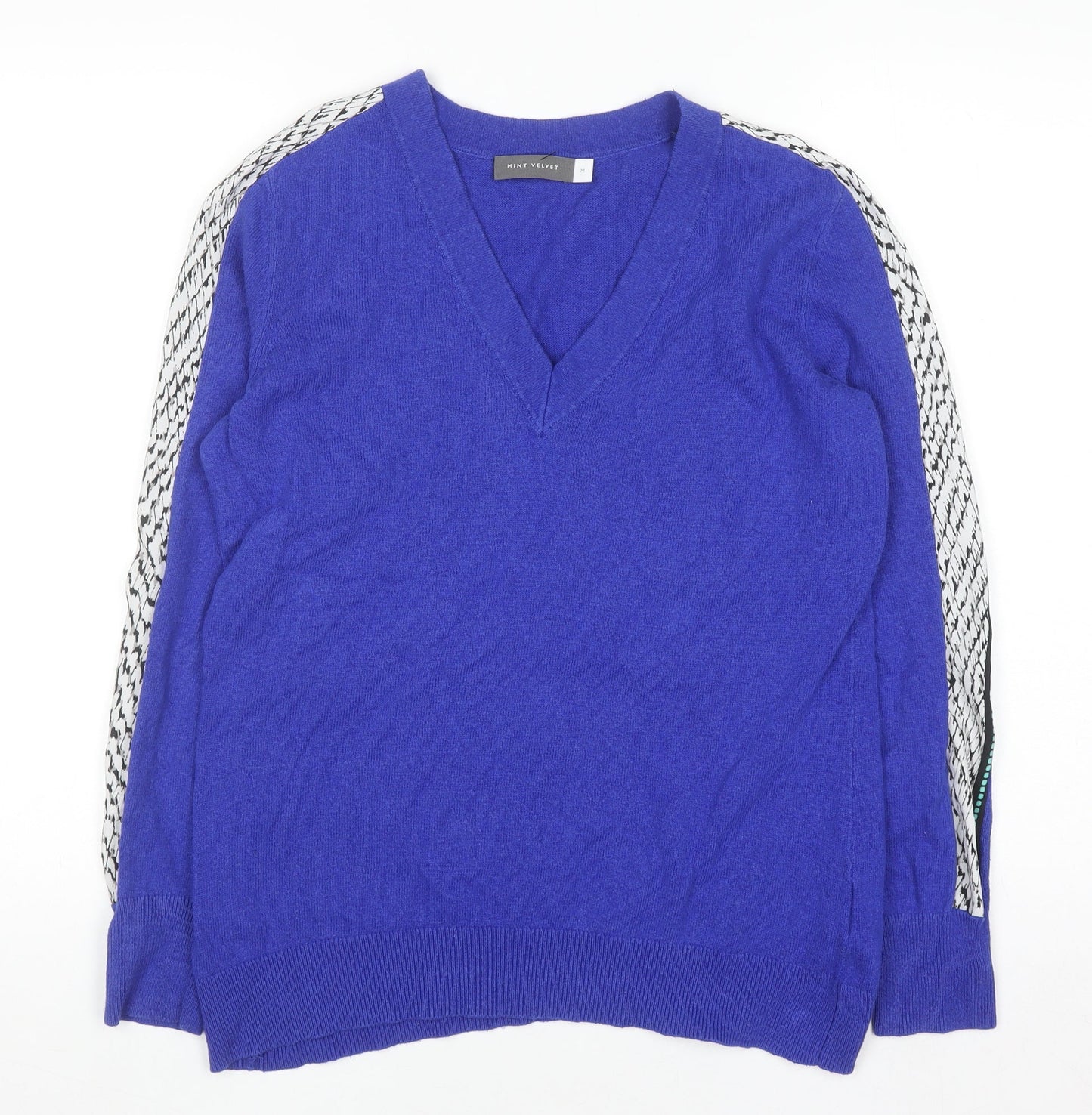 Womens UK Size M Mint Velvet Blue Pullover Jumper