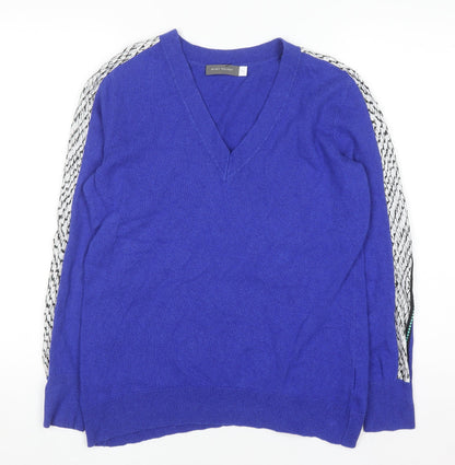 Womens UK Size M Mint Velvet Blue Pullover Jumper