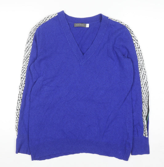 Womens UK Size M Mint Velvet Blue Pullover Jumper