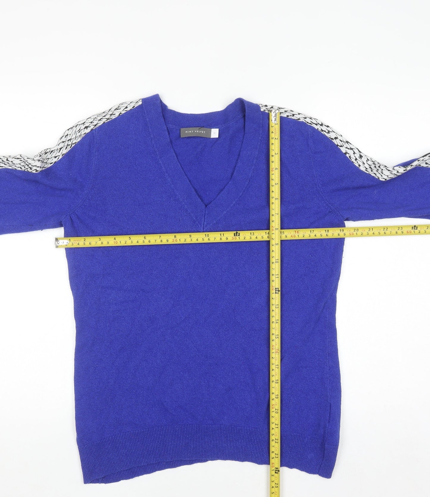 Womens UK Size M Mint Velvet Blue Pullover Jumper