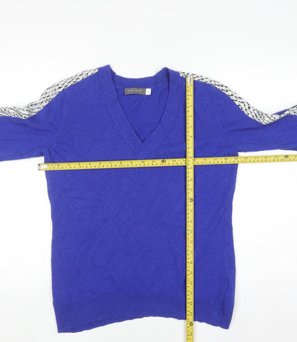 Womens UK Size M Mint Velvet Blue Pullover Jumper