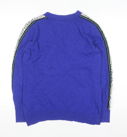 Womens UK Size M Mint Velvet Blue Pullover Jumper