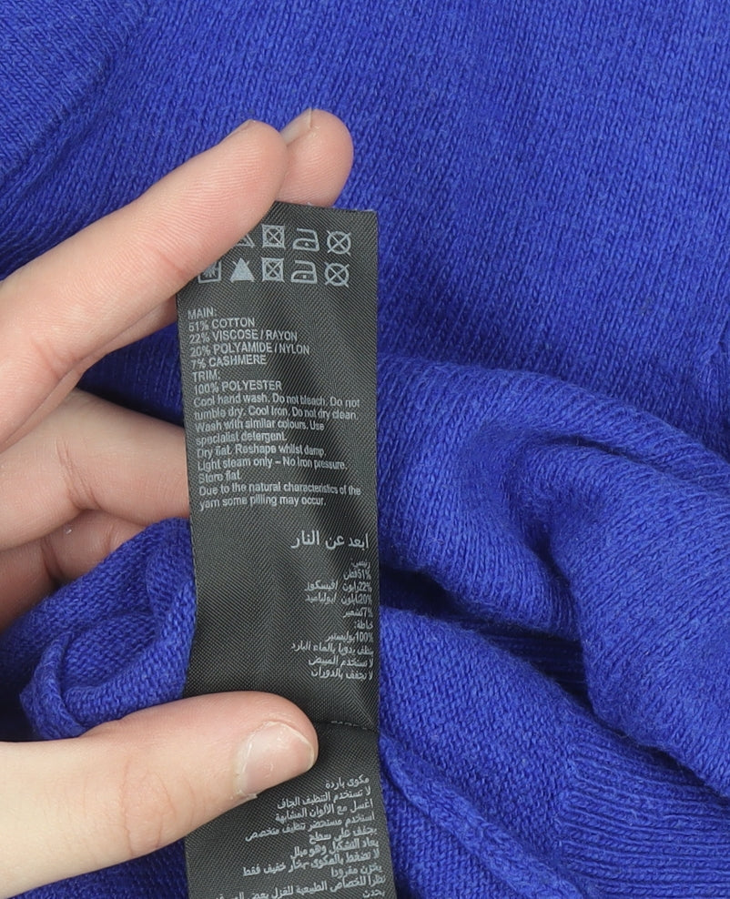 Womens UK Size M Mint Velvet Blue Pullover Jumper
