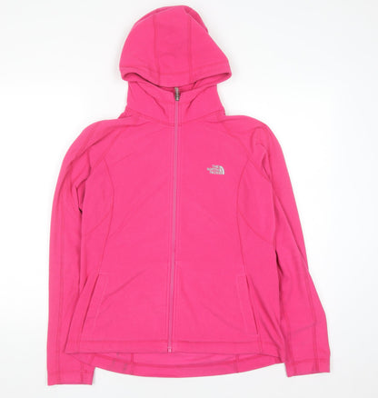 Womens UK Size L The North Face Pink Full Zip Hoodie