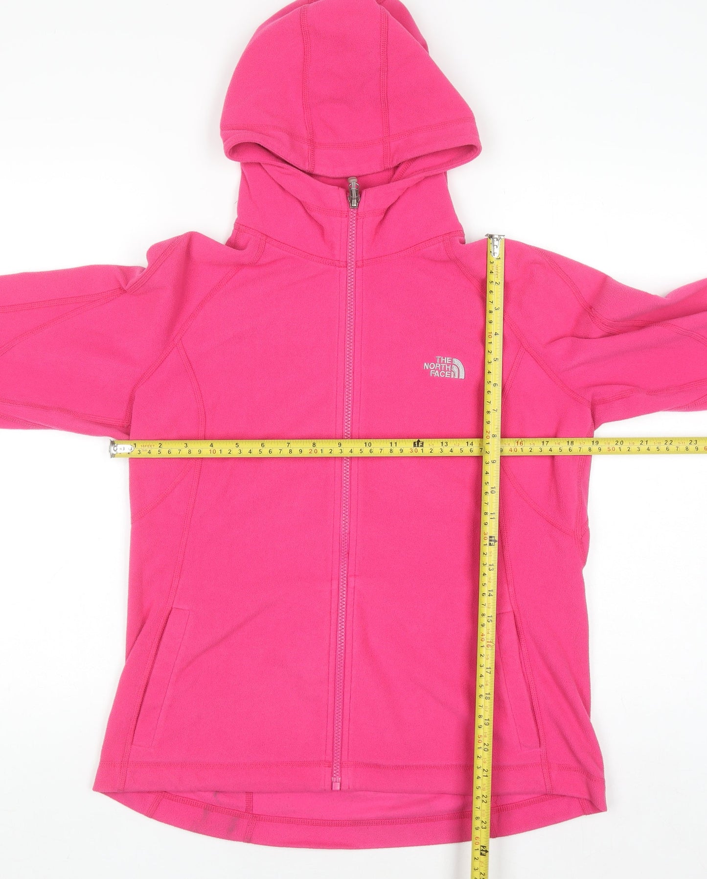 Womens UK Size L The North Face Pink Full Zip Hoodie