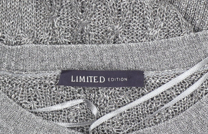 Womens UK Size 18 Marks and Spencer Silver Pullover Jumper