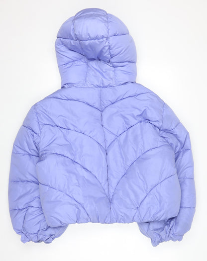 Womens UK Size XL JDY Purple Puffer Jacket