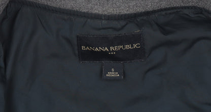 Mens UK Size S Banana Republic Blue Quilted Coat