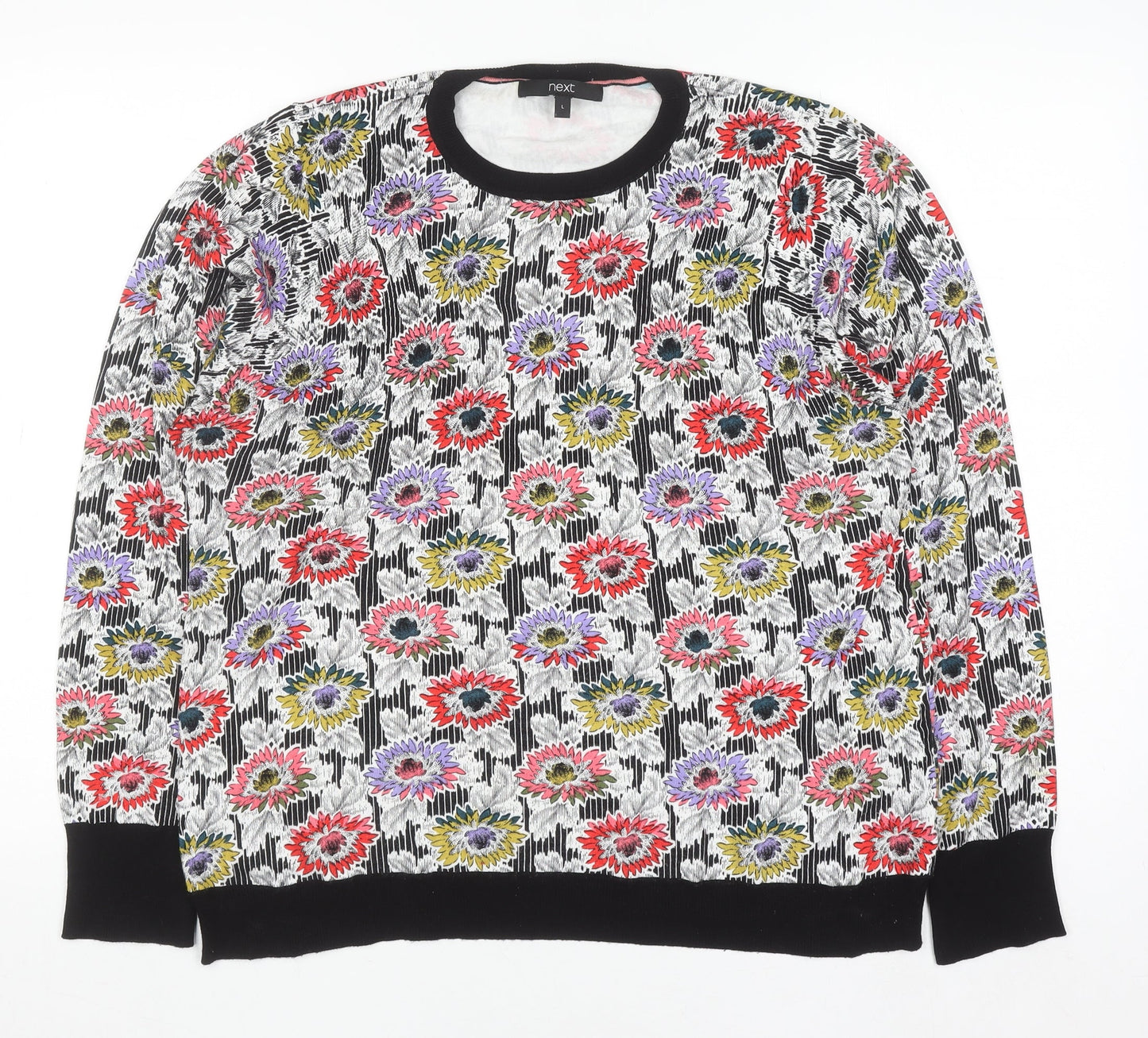 Womens UK Size L NEXT Multicoloured Pullover Jumper