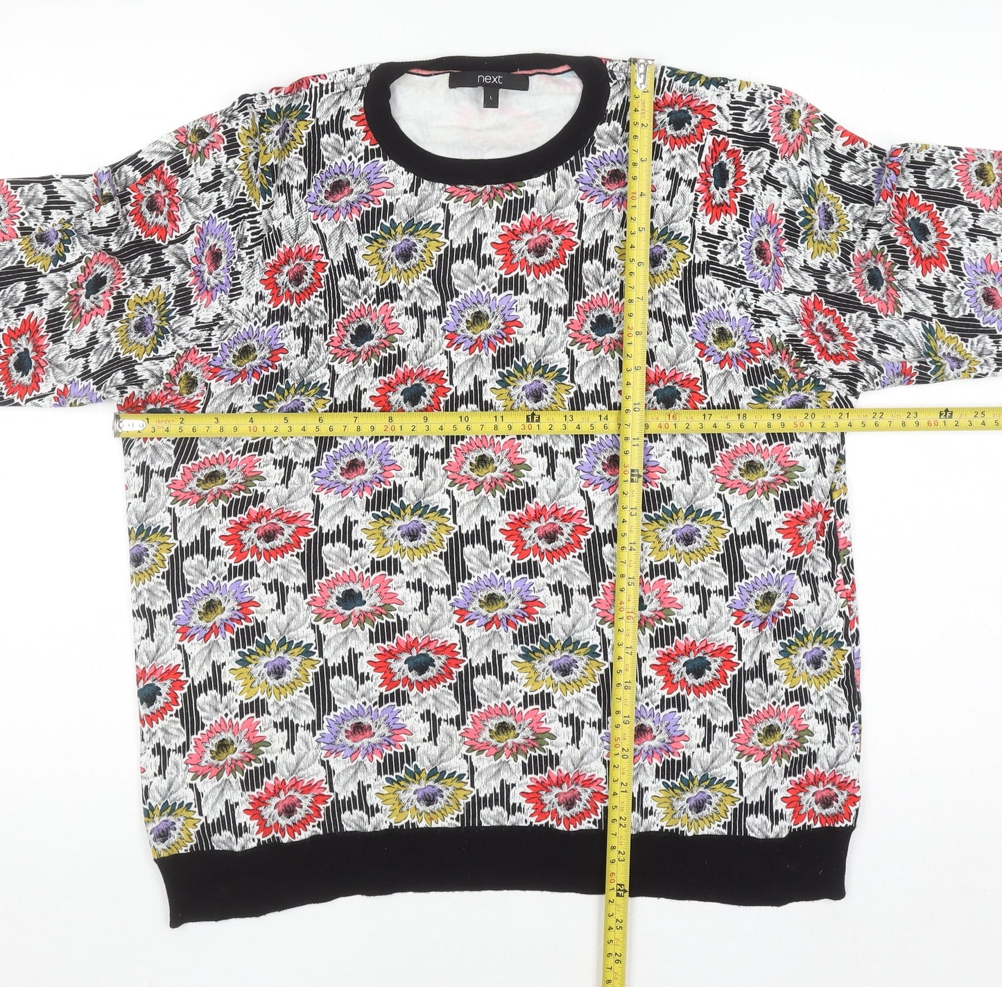 Womens UK Size L NEXT Multicoloured Pullover Jumper