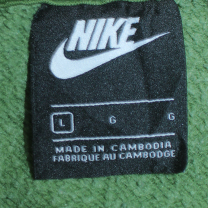 Mens UK Size L Nike Green Pullover Hoodie