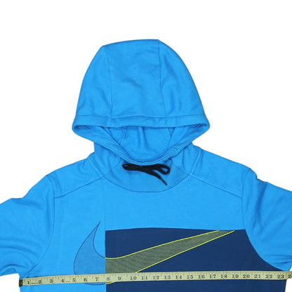 Mens UK Size L Nike Blue Pullover Hoodie