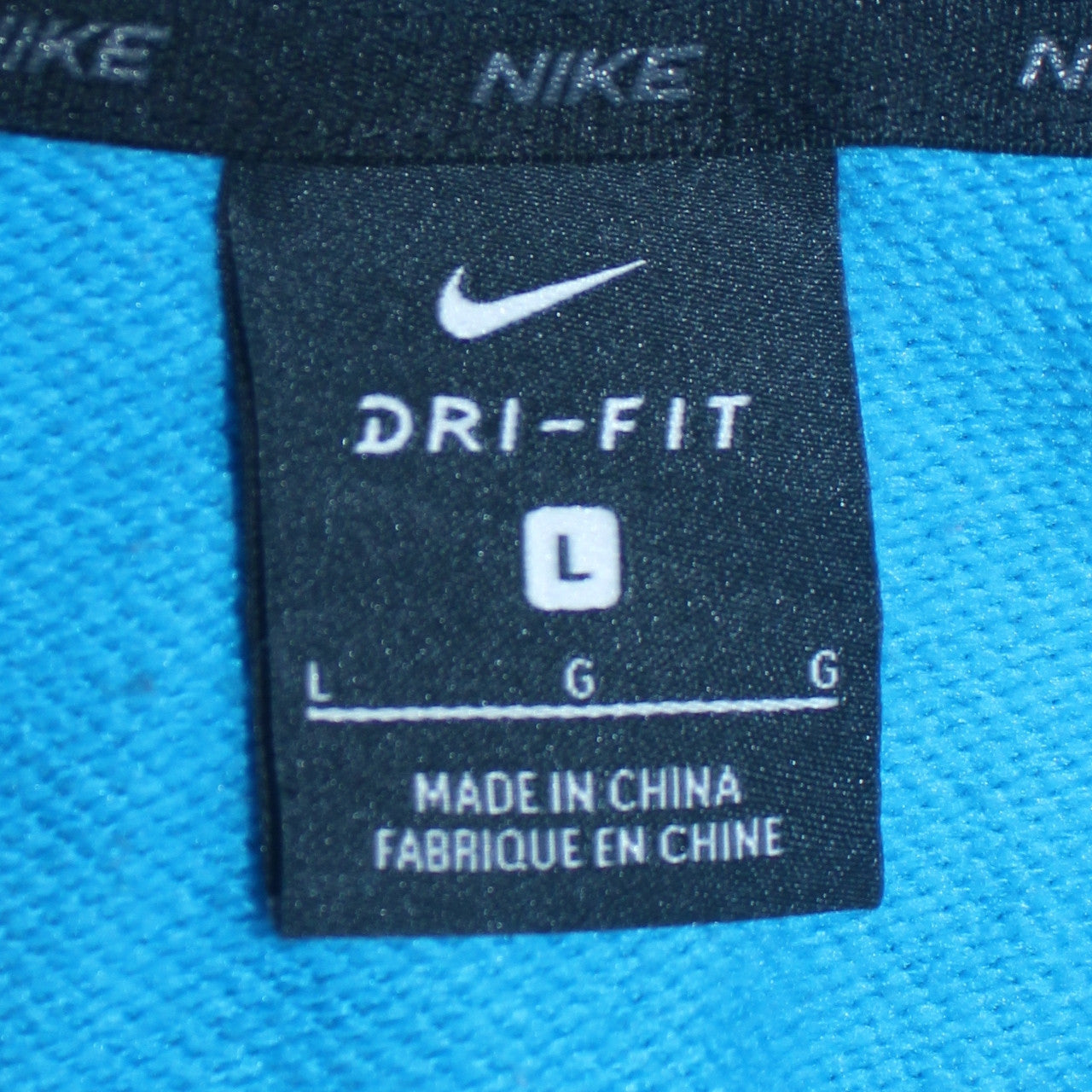 Mens UK Size L Nike Blue Pullover Hoodie