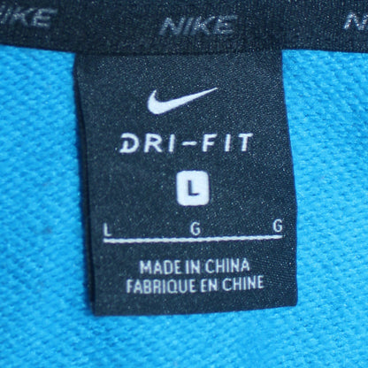 Mens UK Size L Nike Blue Pullover Hoodie
