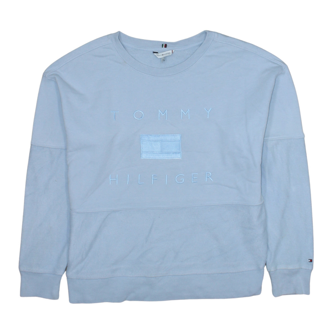 Mens UK Size S Tommy Hilfiger Blue Pullover Sweatshirt
