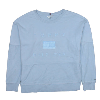 Mens UK Size S Tommy Hilfiger Blue Pullover Sweatshirt