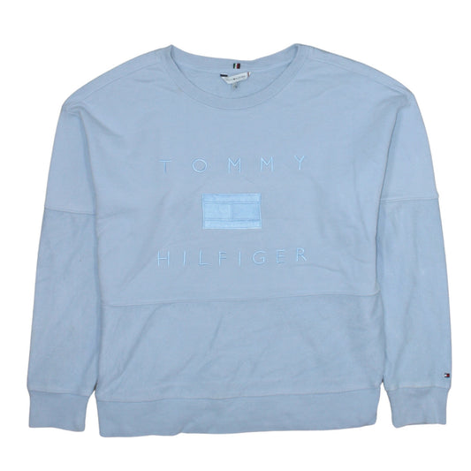 Mens UK Size S Tommy Hilfiger Blue Pullover Sweatshirt
