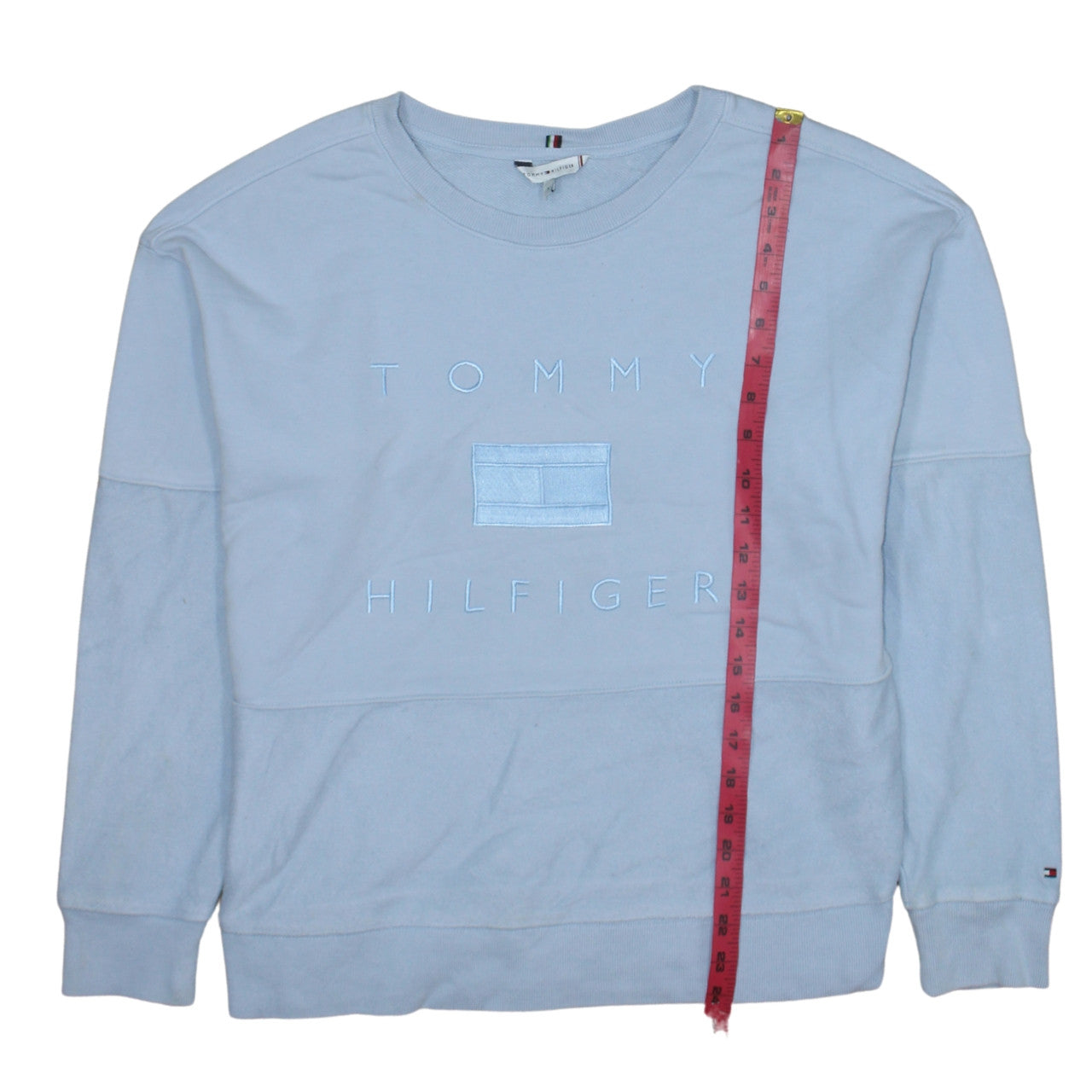 Mens UK Size S Tommy Hilfiger Blue Pullover Sweatshirt