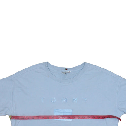 Mens UK Size S Tommy Hilfiger Blue Pullover Sweatshirt