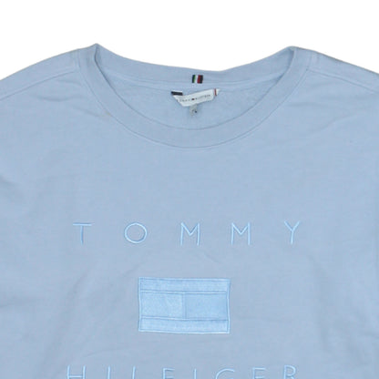 Mens UK Size S Tommy Hilfiger Blue Pullover Sweatshirt