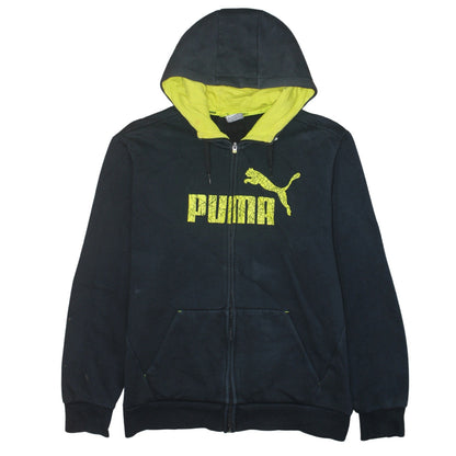 Mens UK Size L PUMA Black Full Zip Hoodie
