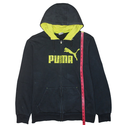Mens UK Size L PUMA Black Full Zip Hoodie