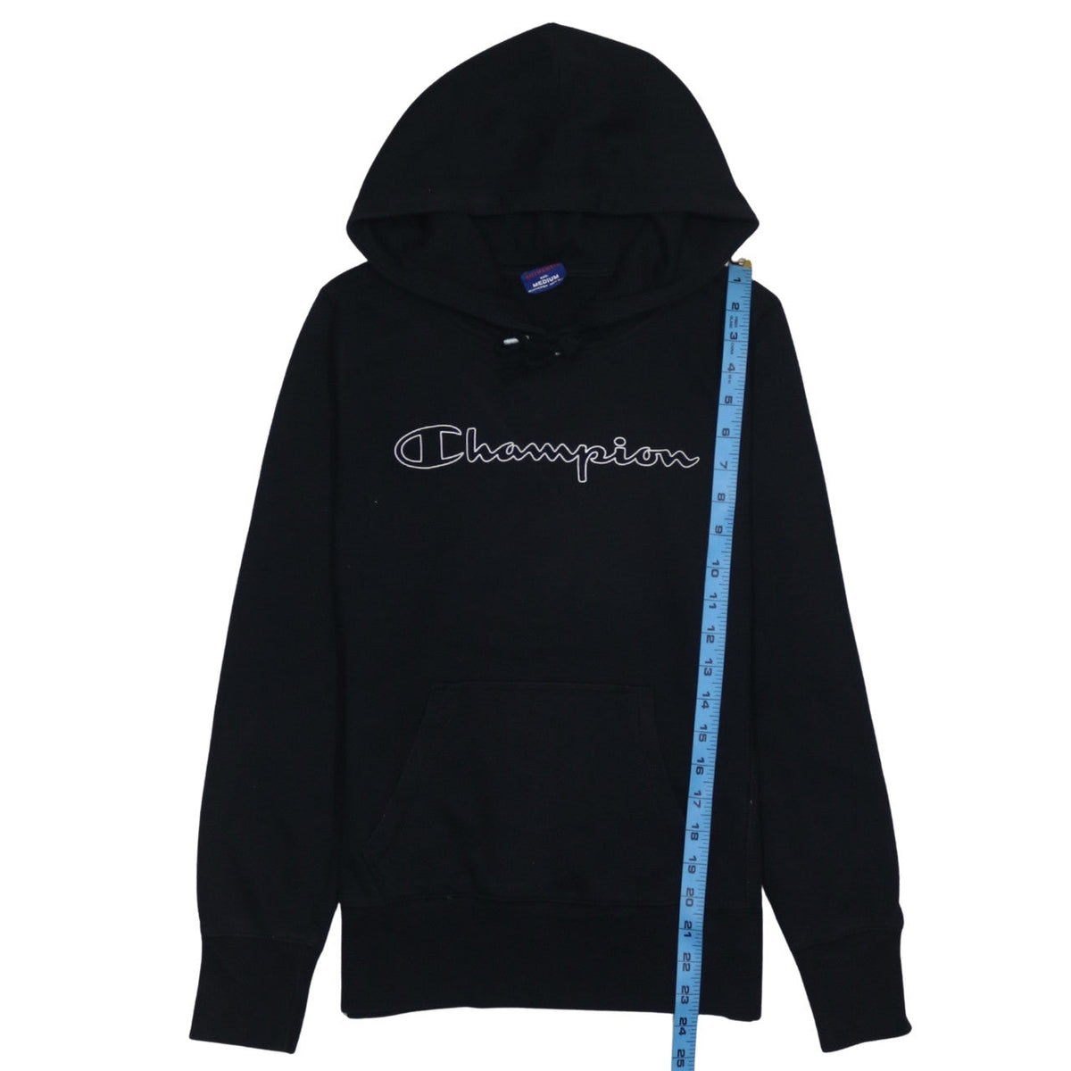 Mens UK Size M Champion Black Pullover Hoodie