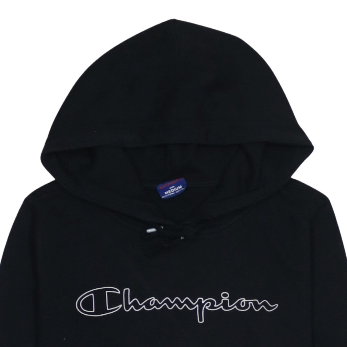 Mens UK Size M Champion Black Pullover Hoodie